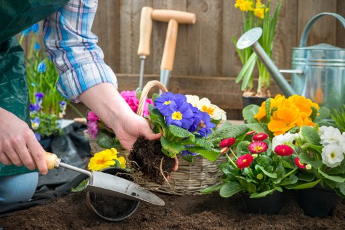 Sustainable recycling and waste separation in Bloomsbury gardens